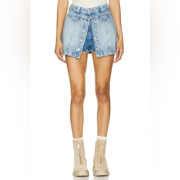 Free People We the Free Midnight Sun Denim Skort size 30 - Picture 14 of 14